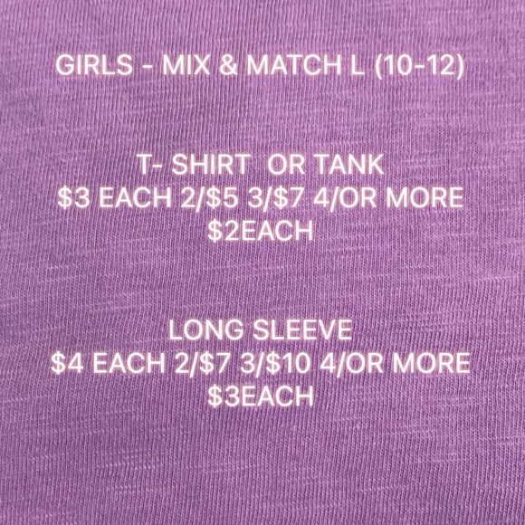 Girls Mix & Match L (10-12) - Picture 2 of 2